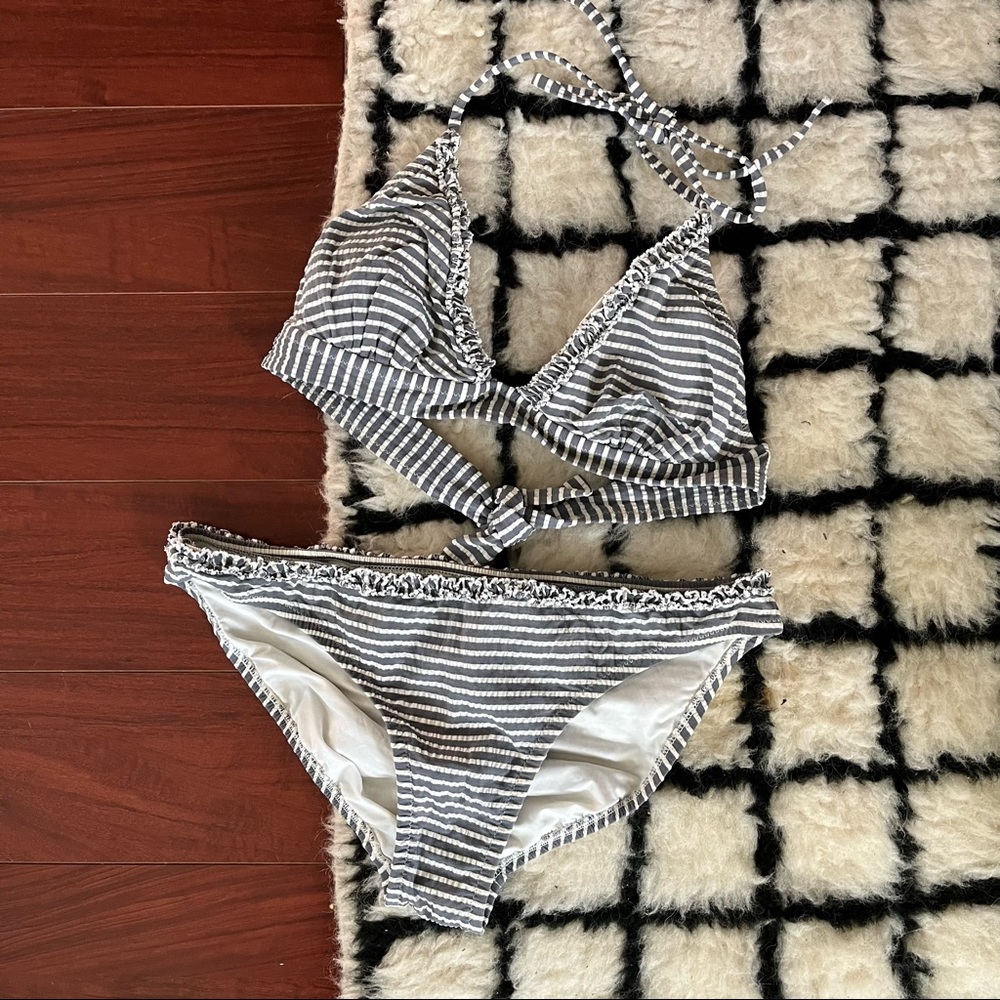 VINTAGE j.crew Seersucker Bikini